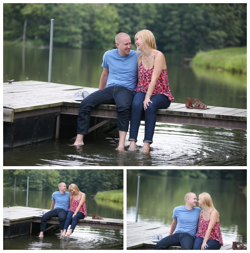 A Summer Engagement Session at Lake of the Woods in Mahomet, IL by Ebby L Photography