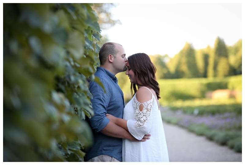 A Golden Summer Night Engagement Session at Allerton Park by Ebby L Photography
