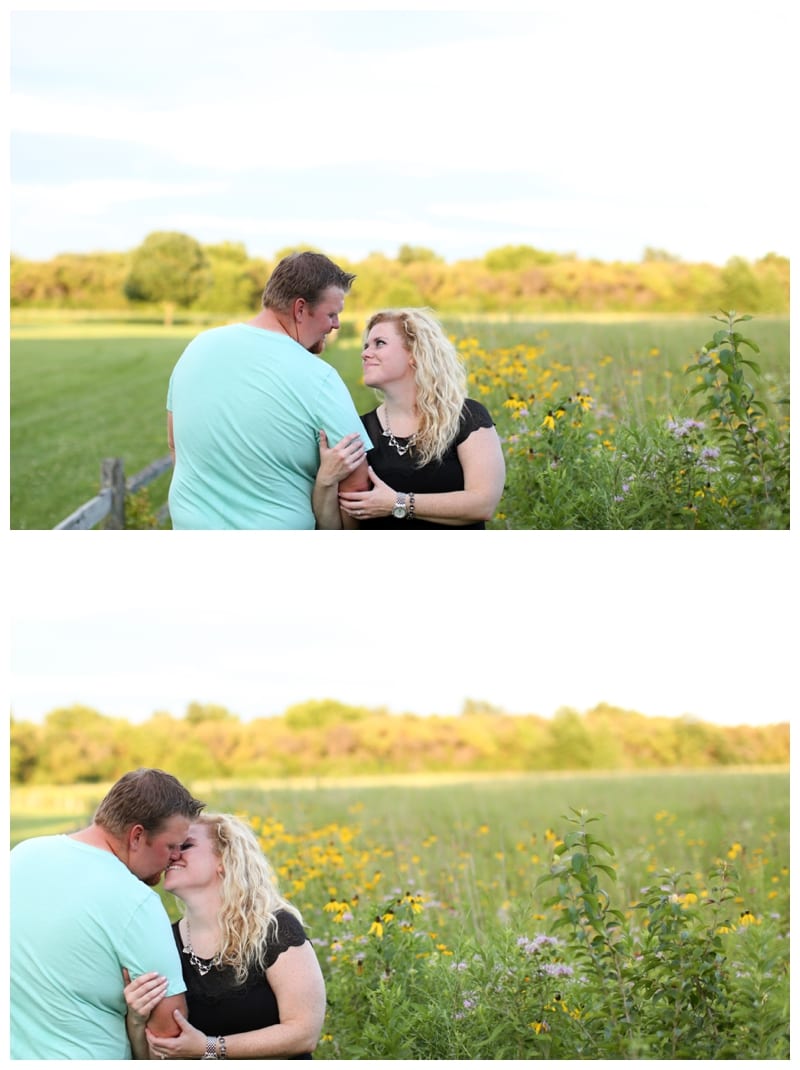 A hot summer night engagement session at Meadowbrook Park in Urbana, IL by Ebby L Photography