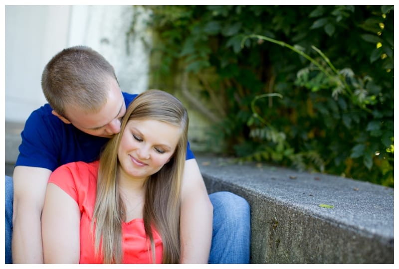 High school sweethearts engagement photos at Allerton Park in Monticello, IL by Ebby L Photography