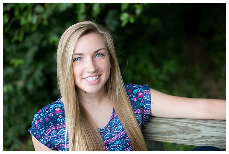 Blue eyed senior from Normal Community High School photos taken at Meadowbrook Park by Ebby L Photography