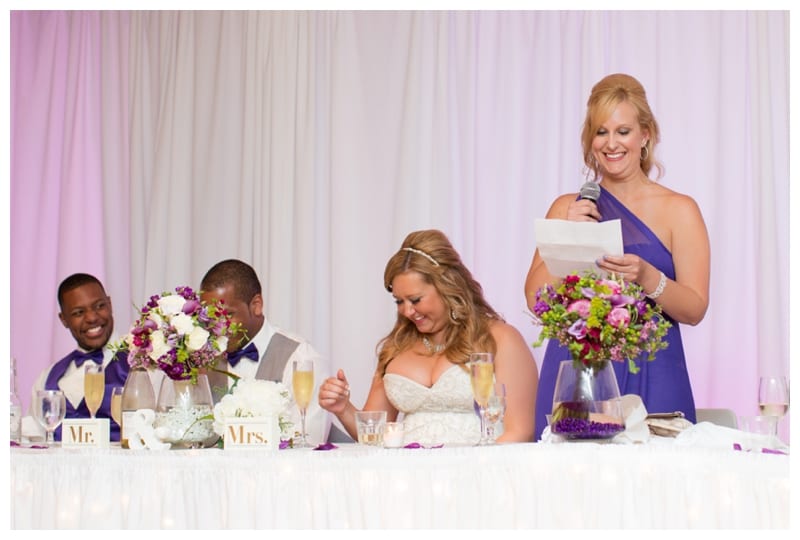 A Vibrant Purple and Gray Wedding at Regent Ballroom in Savoy, IL by Ebby L Photography