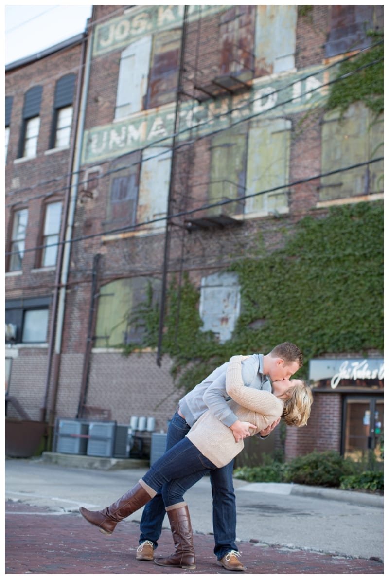 College Sweethearts engagement session in Downtown Champaign, IL Photos