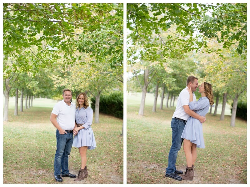 An Engaged Couple and their four girls at the Arboretum in Champaign, IL Photos by Ebby L Photography