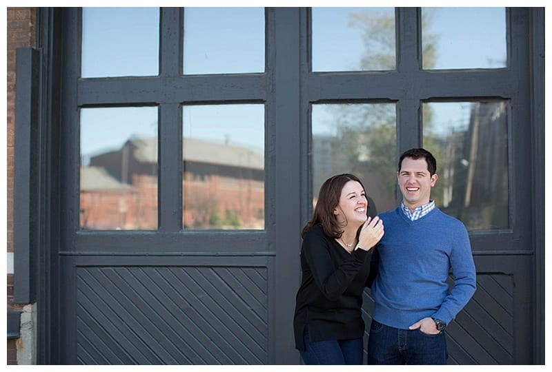 A Photogenic Engaged Pair in Downtown Champaign Photos by Ebby L Photography