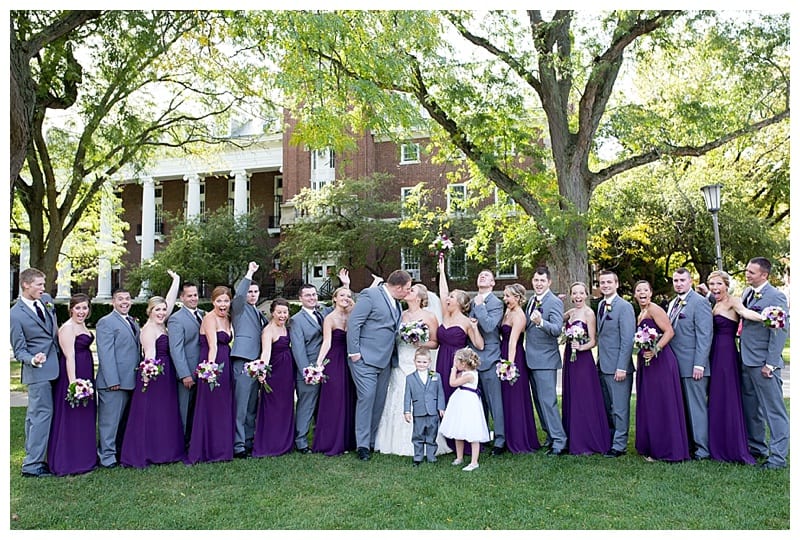 A Plum and Gray Wedding at the Hilton Garden Inn in Champaign, IL Photos by Ebby L Photography©