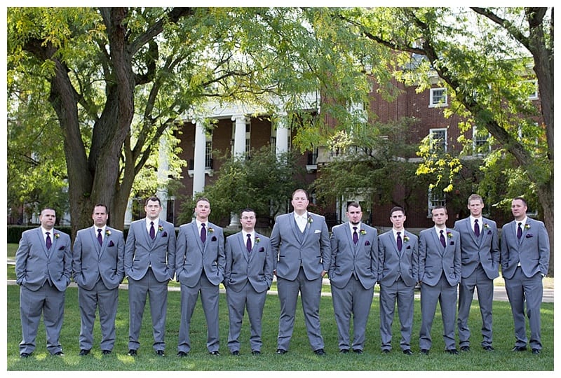 A Plum and Gray Wedding at the Hilton Garden Inn in Champaign, IL Photos by Ebby L Photography©