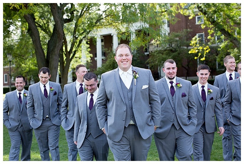 A Plum and Gray Wedding at the Hilton Garden Inn in Champaign, IL Photos by Ebby L Photography©