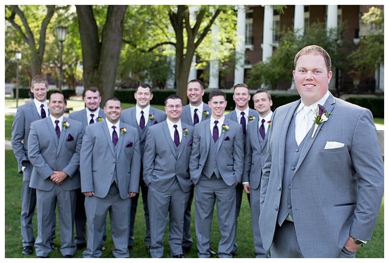 A Plum and Gray Wedding at the Hilton Garden Inn in Champaign, IL Photos by Ebby L Photography©