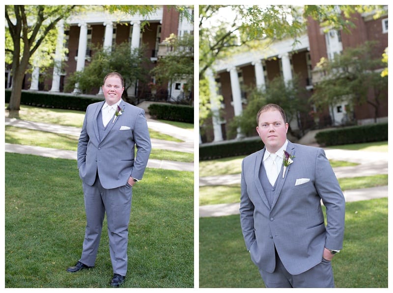 A Plum and Gray Wedding at the Hilton Garden Inn in Champaign, IL Photos by Ebby L Photography©