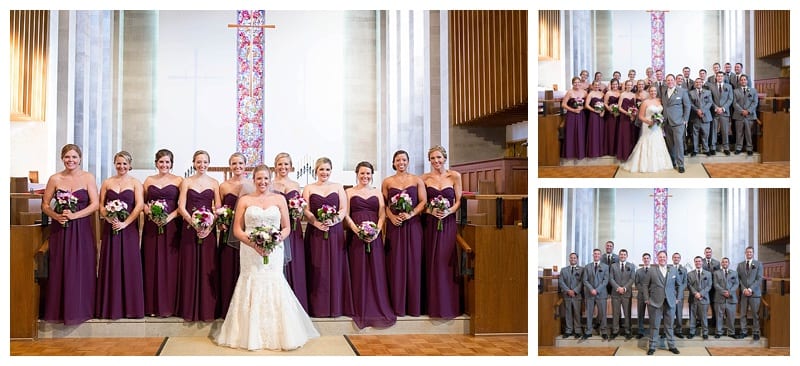 A Plum and Gray Wedding at the Hilton Garden Inn in Champaign, IL Photos by Ebby L Photography©