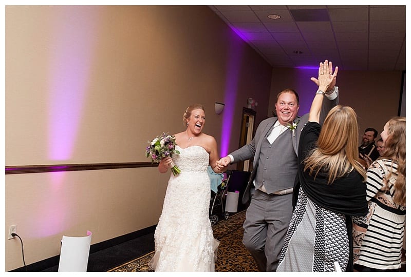 A Plum and Gray Wedding at the Hilton Garden Inn in Champaign, IL Photos by Ebby L Photography©