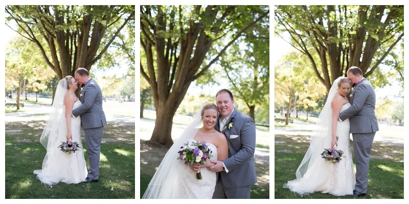 A Plum and Gray Wedding at the Hilton Garden Inn in Champaign, IL Photos by Ebby L Photography©