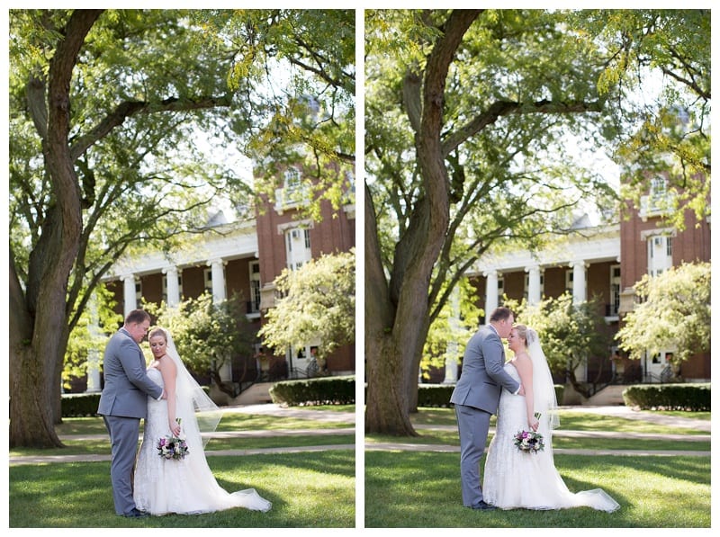 A Plum and Gray Wedding at the Hilton Garden Inn in Champaign, IL Photos by Ebby L Photography©