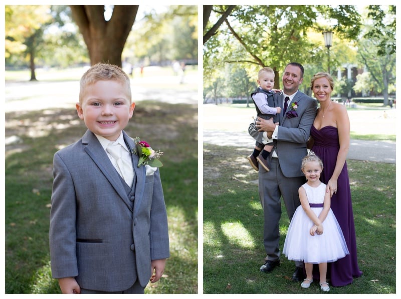 A Plum and Gray Wedding at the Hilton Garden Inn in Champaign, IL Photos by Ebby L Photography©