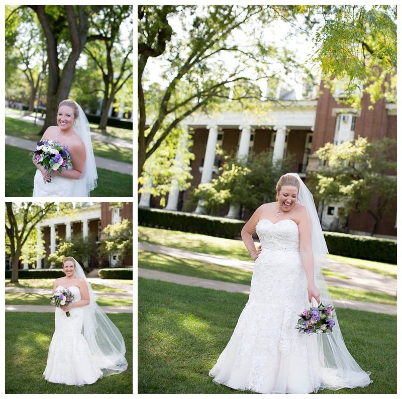 A Plum and Gray Wedding at the Hilton Garden Inn in Champaign, IL Photos by Ebby L Photography©