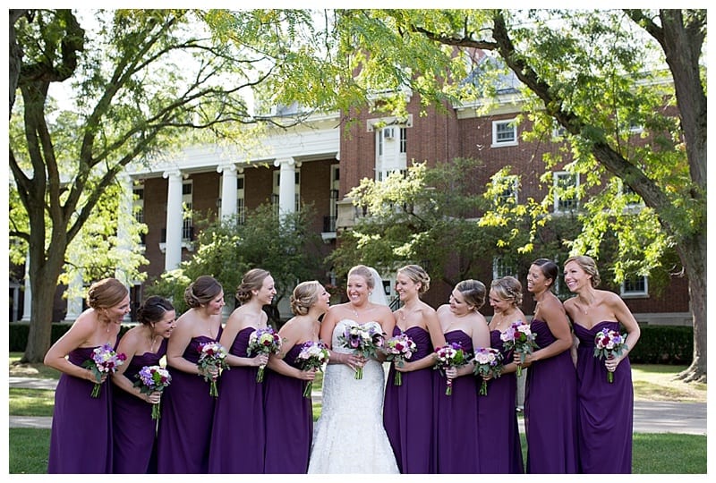 A Plum and Gray Wedding at the Hilton Garden Inn in Champaign, IL Photos by Ebby L Photography©