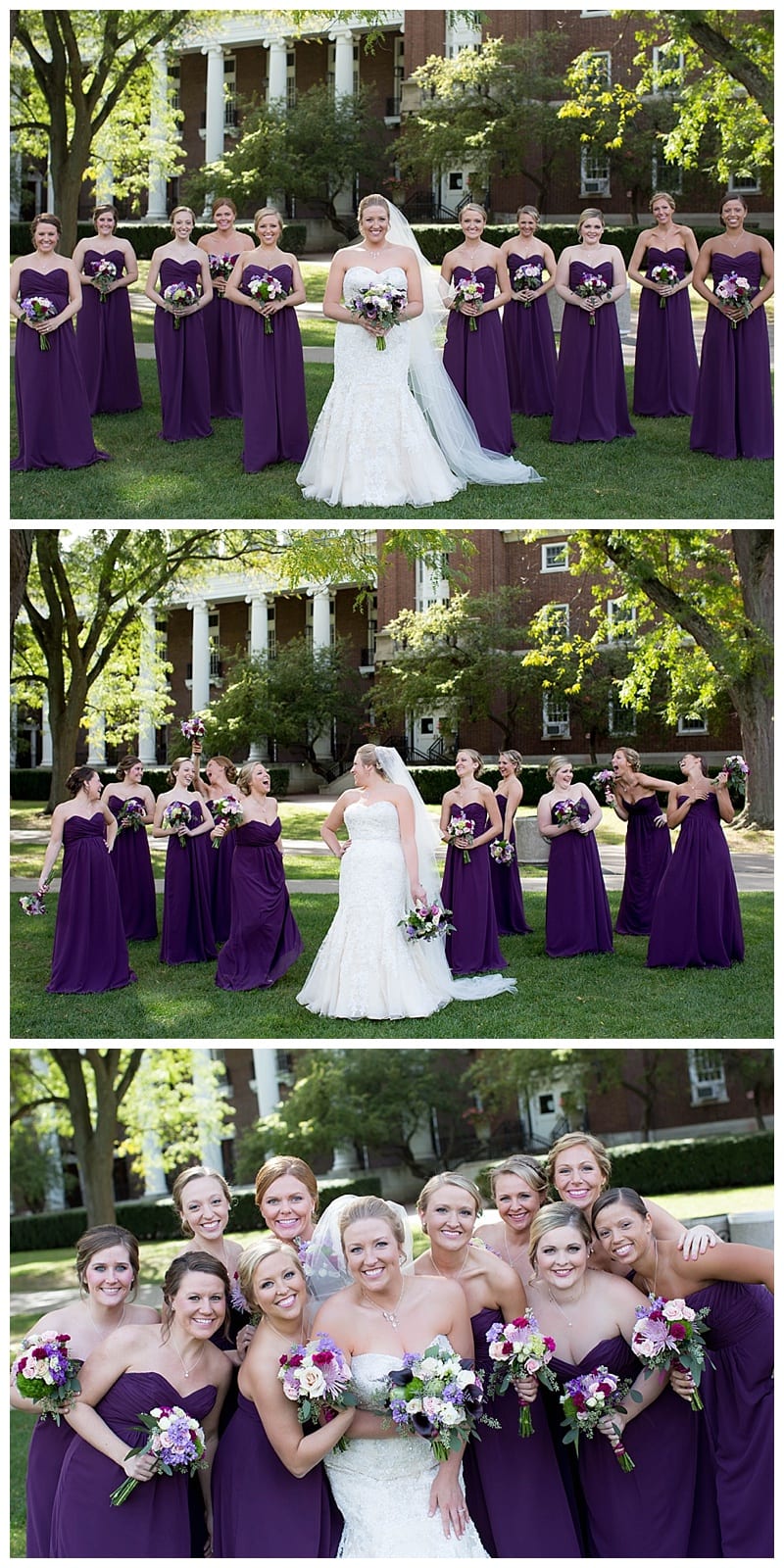 A Plum and Gray Wedding at the Hilton Garden Inn in Champaign, IL Photos by Ebby L Photography©