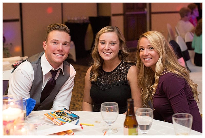 A Plum and Gray Wedding at the Hilton Garden Inn in Champaign, IL Photos by Ebby L Photography©