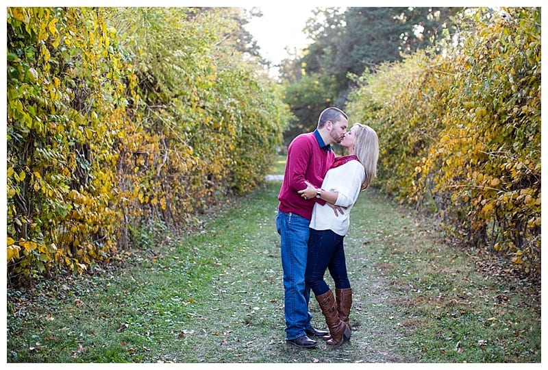 A perfect fall engagement at Allerton Park in Monticello, IL Photos by Ebby L Photography