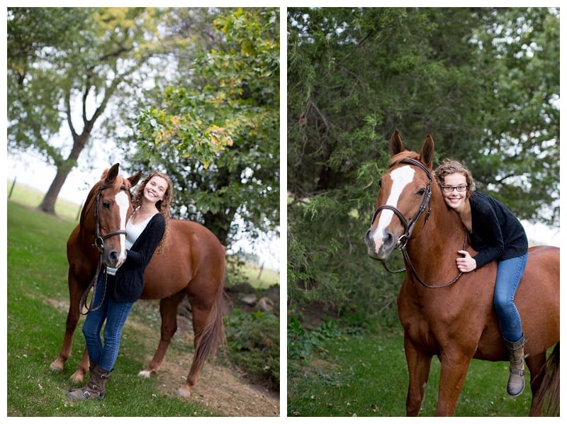 Horse Loving MSHS Senior at Country Farm in Mahomet, IL Photos by Ebby L Photography
