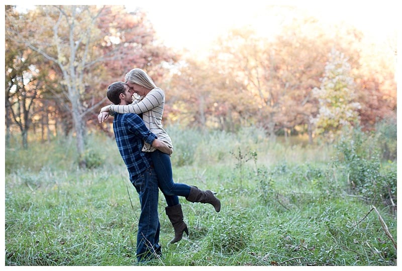 A Beautiful Fall Evening Engagement at Lake of the Woods in Mahomet, IL Photos by Ebby L Photography