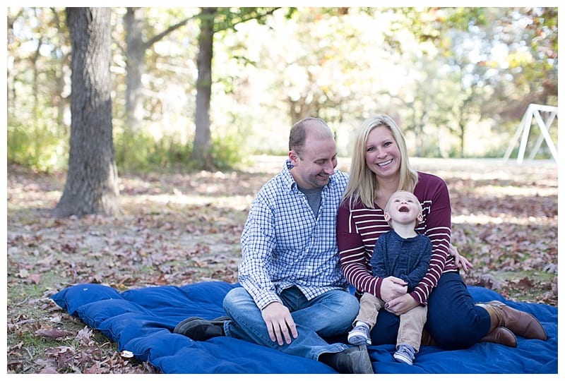 A Cute Family of Three at Lake of the Woods in Mahomet, IL Photos by Ebby L Photography