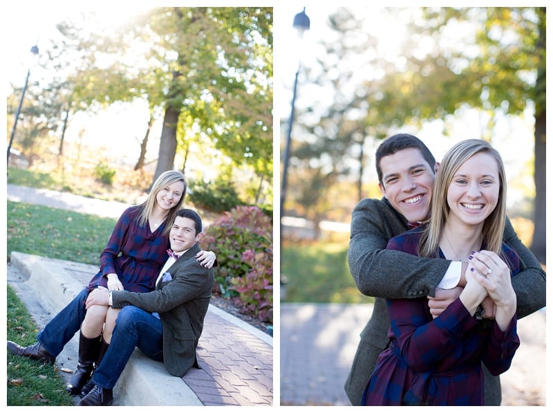 Airplane Enthusiast and his beautiful fiancé in Naperville, IL Engagement Photos  by Ebby L Photography