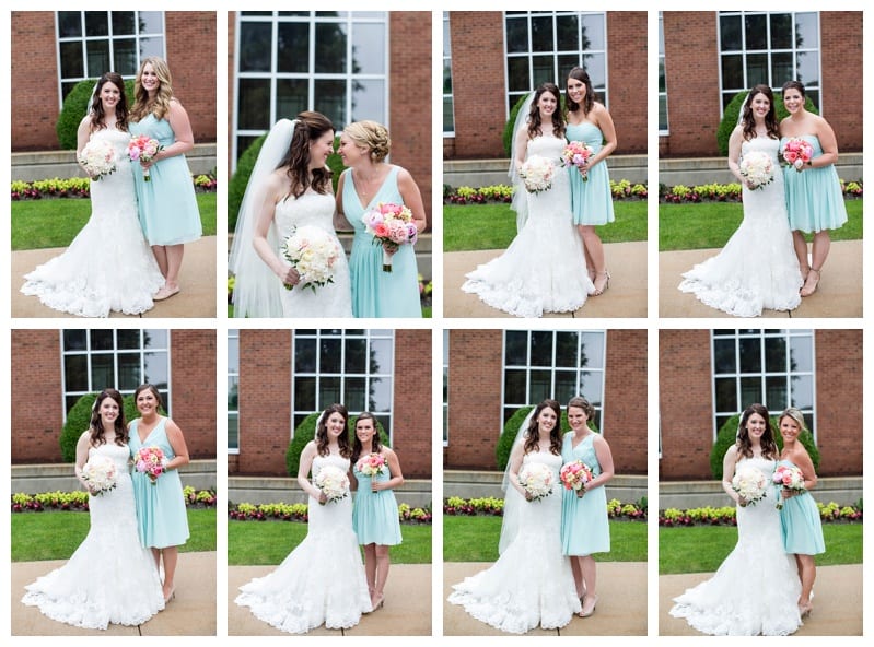 Bridesmaids photos Champaign Country Club Wedding