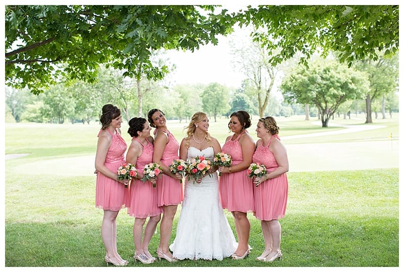 Pink Bridesmaids Photos