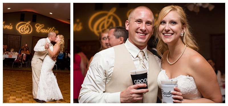 Bride and groom coozies