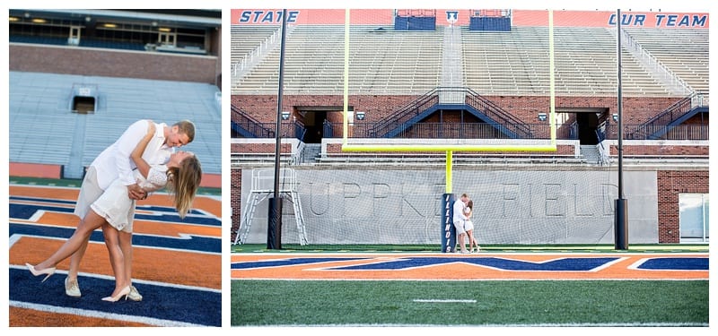 Football player engagement pictures