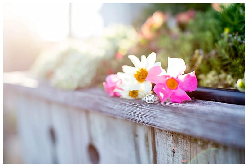 Ring picture with flowers