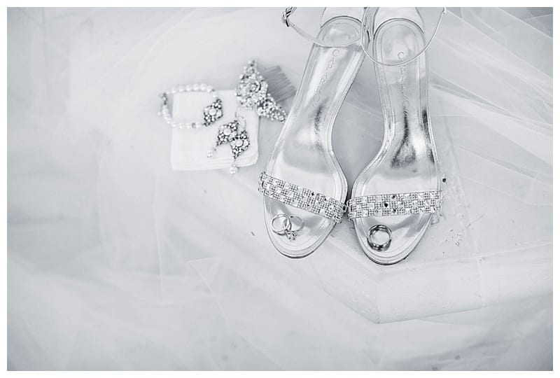shoes and jewelry bride