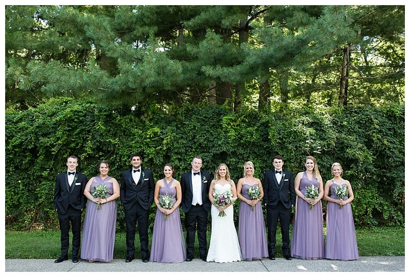 black and lavender wedding colors