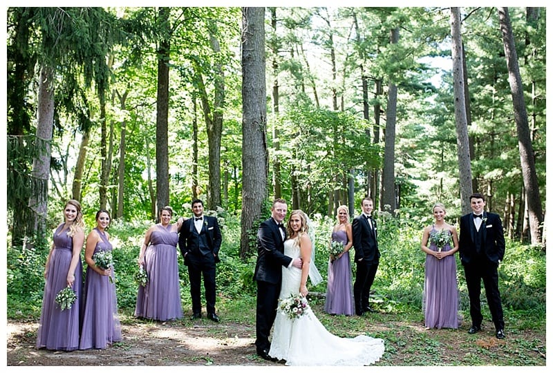 forest bridal party pictures