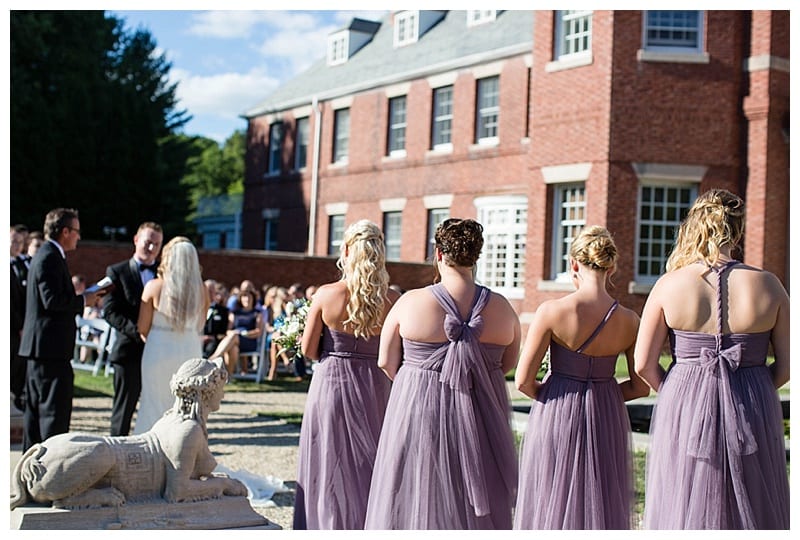 lavender outdoor ceremony
