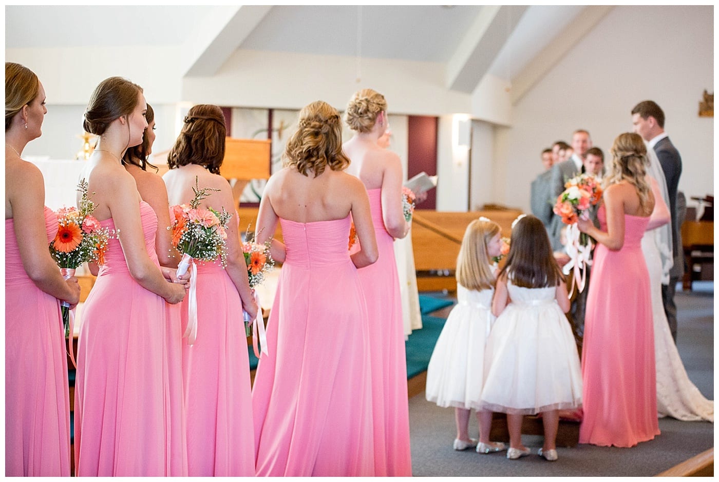 pink bridesmaids dresses elite