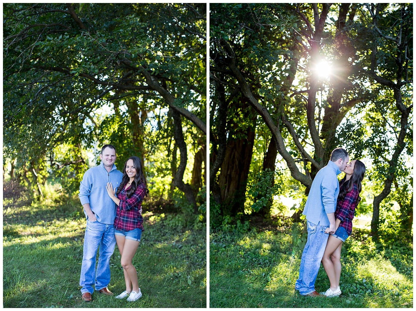 casual engagement photos