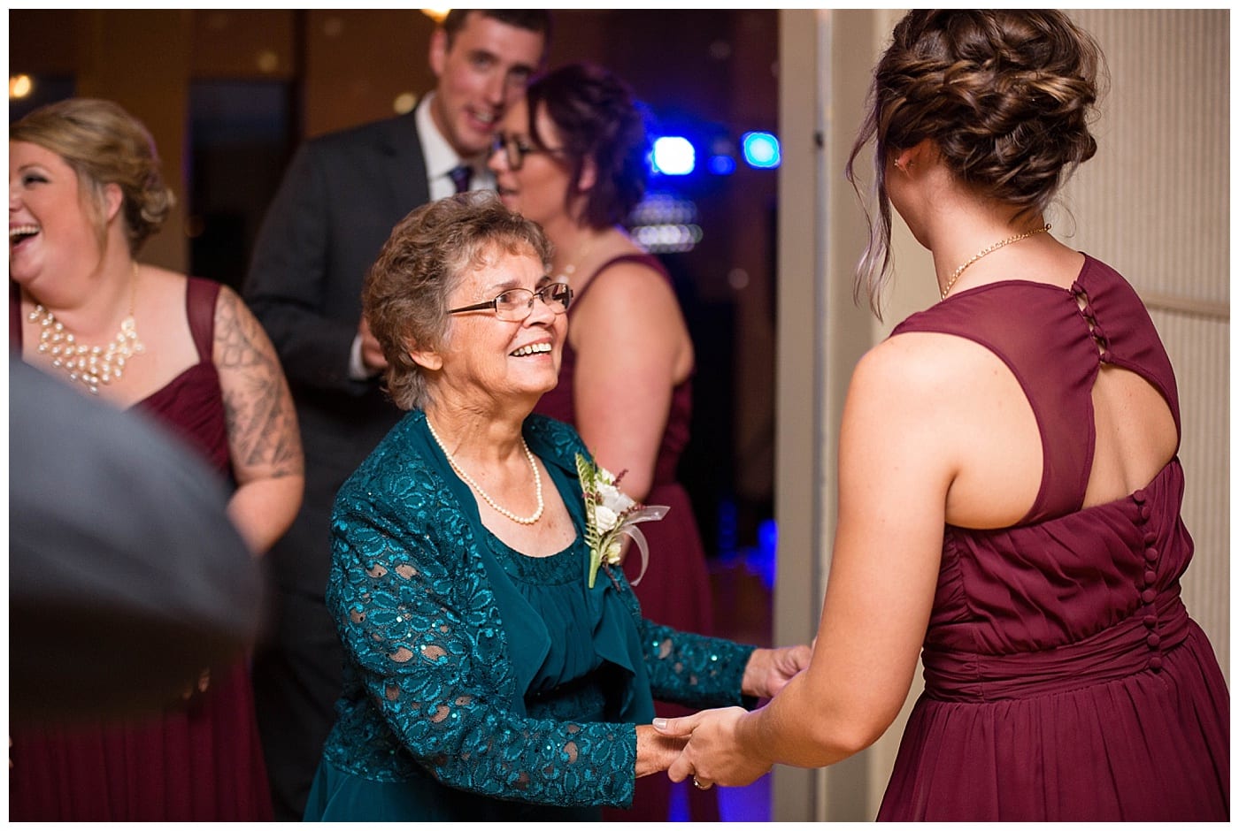 grandma dancing at reception