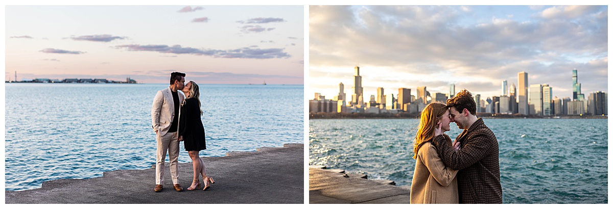 Adler Planetarium Chicago Engagement Photos 