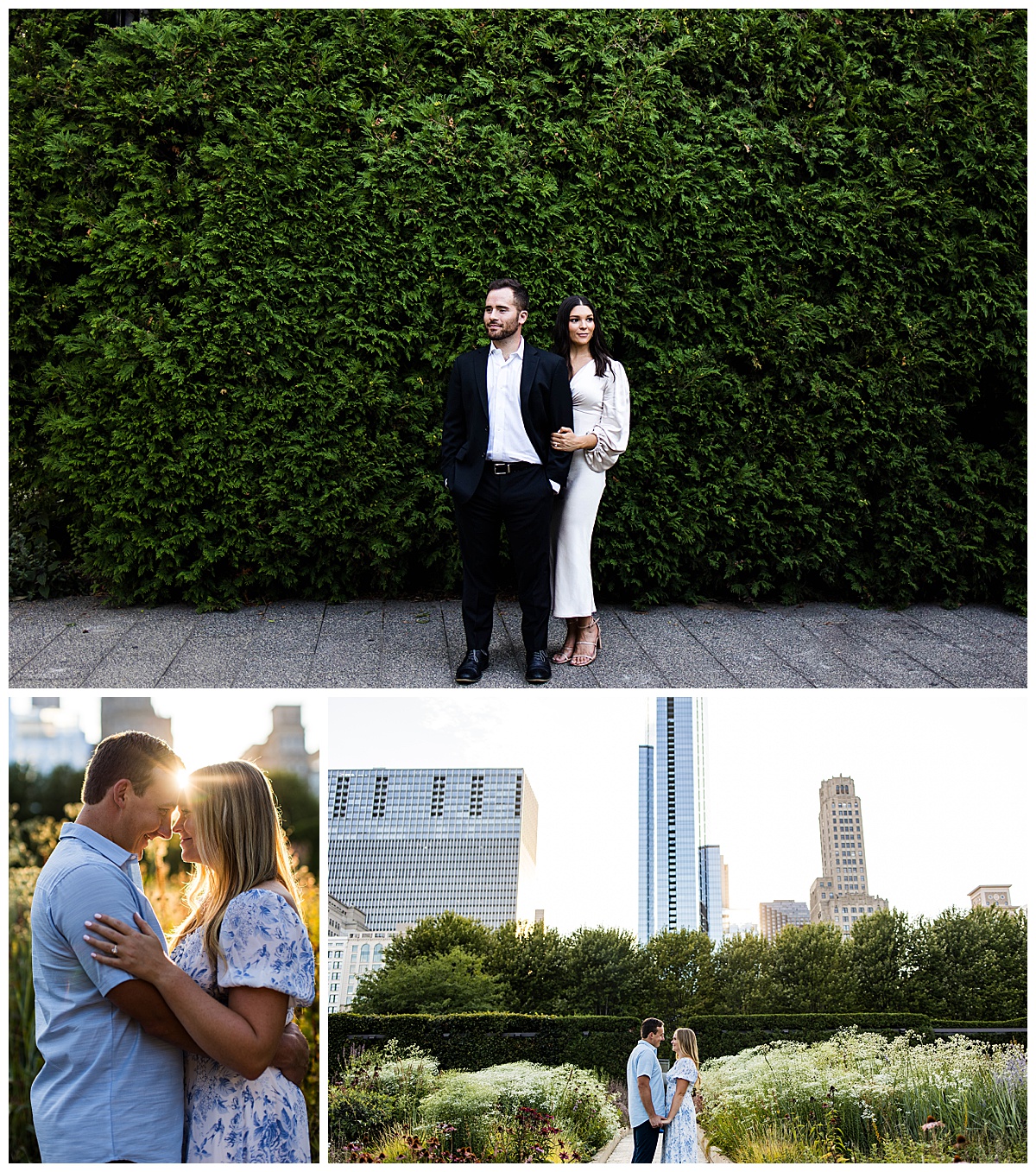 Lurie Garden Chicago Engagement Photos